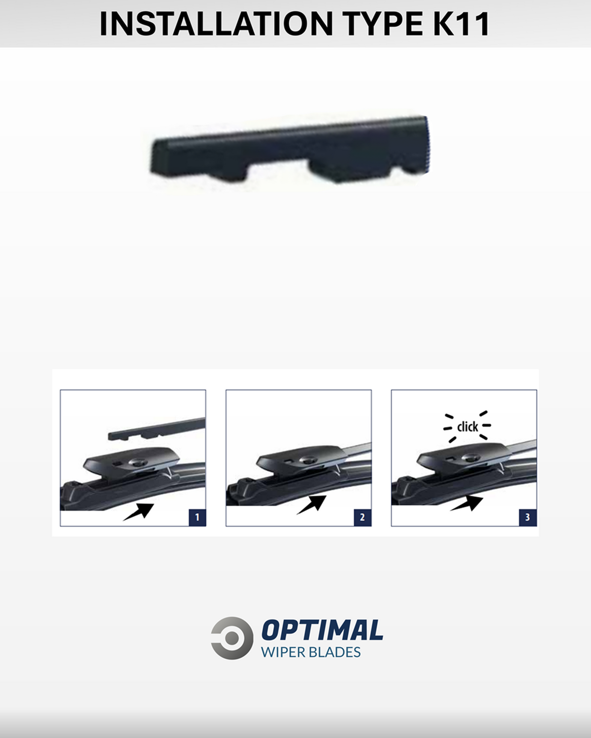 K11 Mercedes Type front wiper adaptor