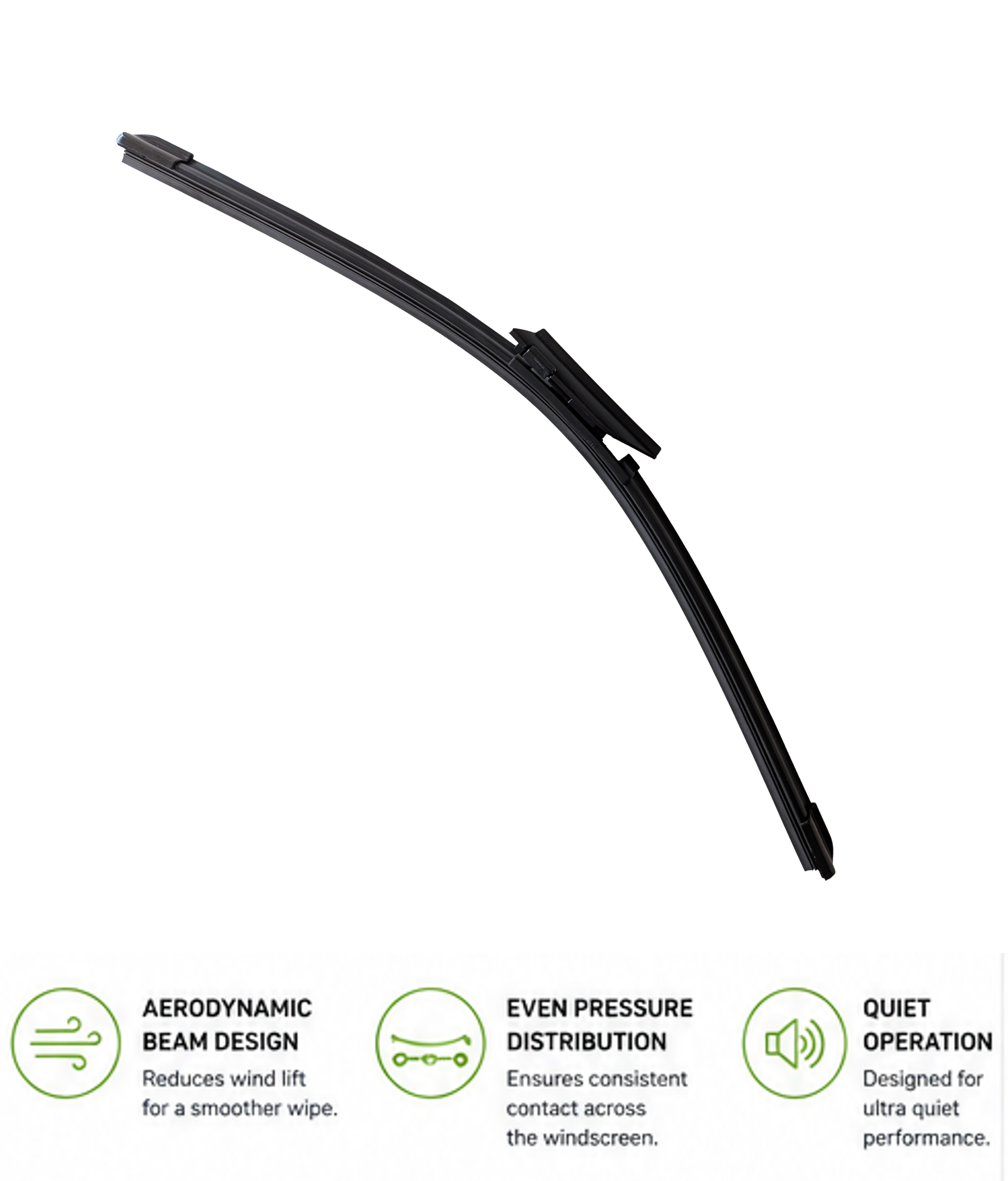 Front wiper blade set – side view