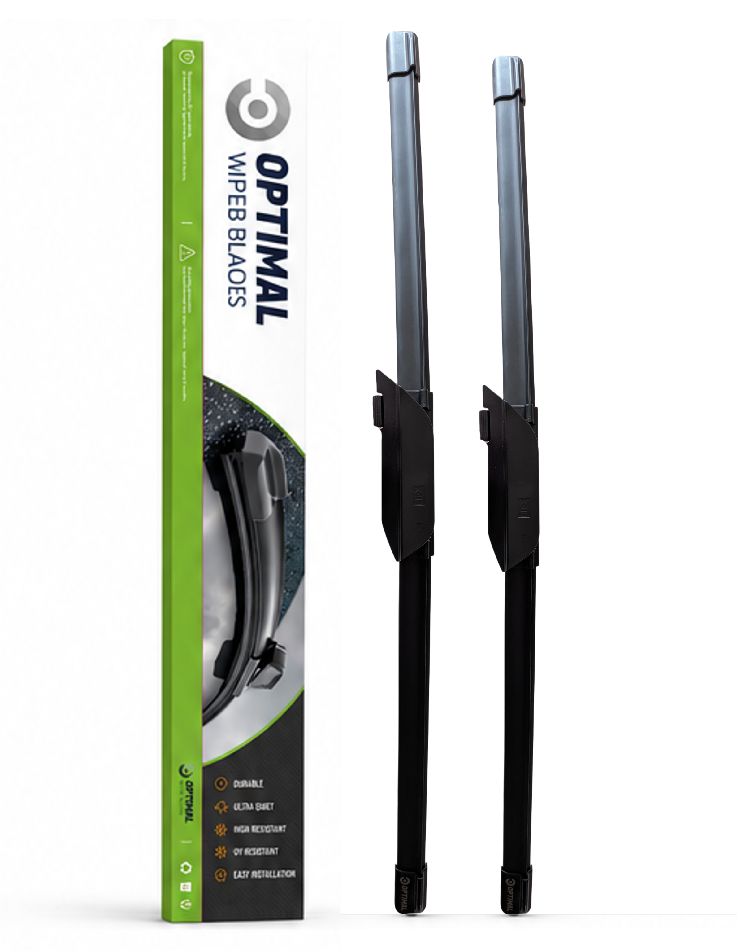 Front wiper blade set – top view