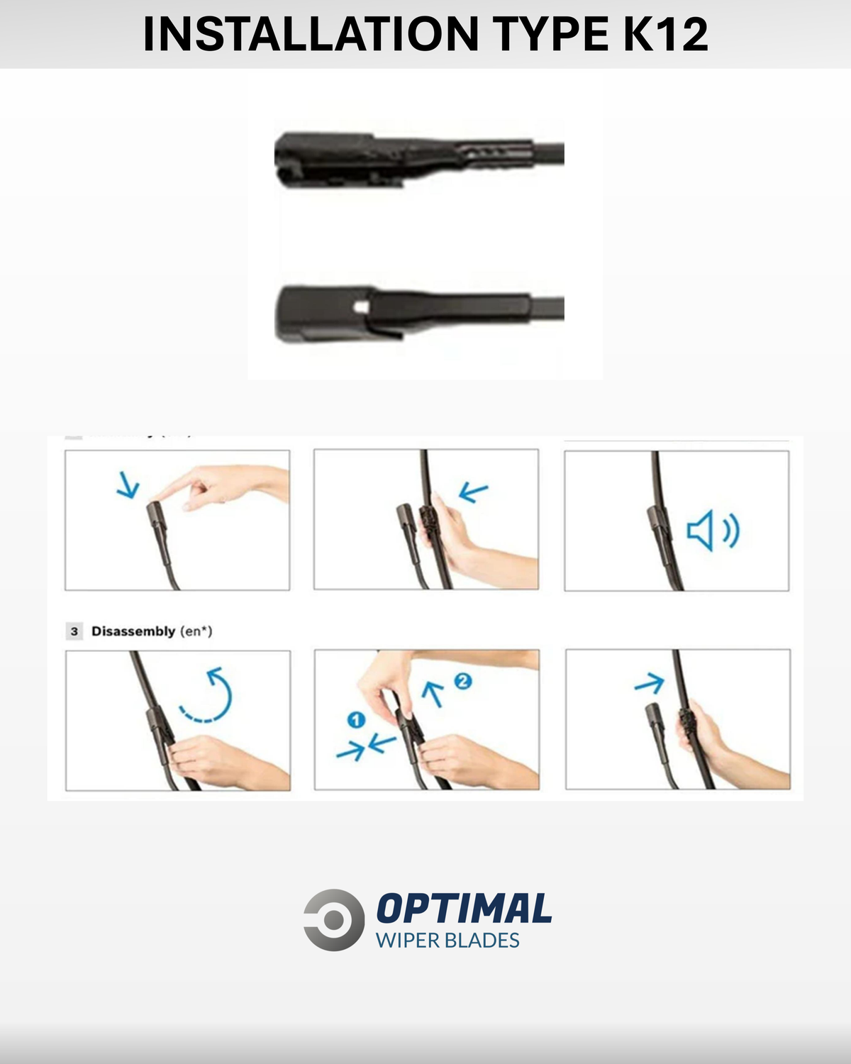 K12 Mercedes Adaptor front wiper adaptor