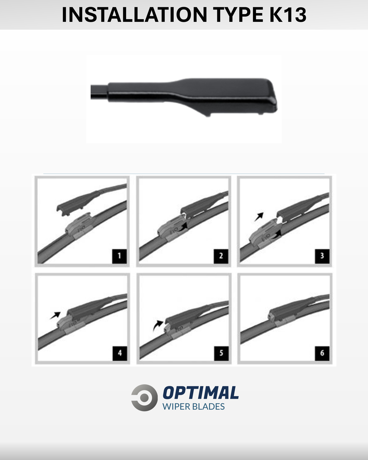 K13 Pinch Claw front wiper adaptor