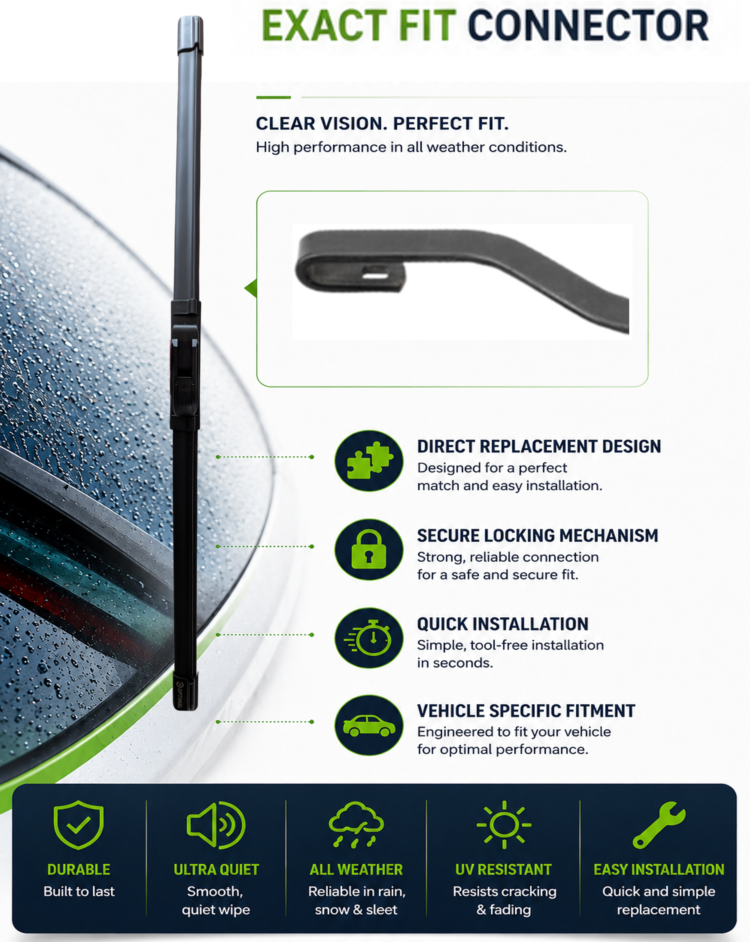 Rover 100 Hatchback Rear Wiper Blade (05.1990 - 12.1998)