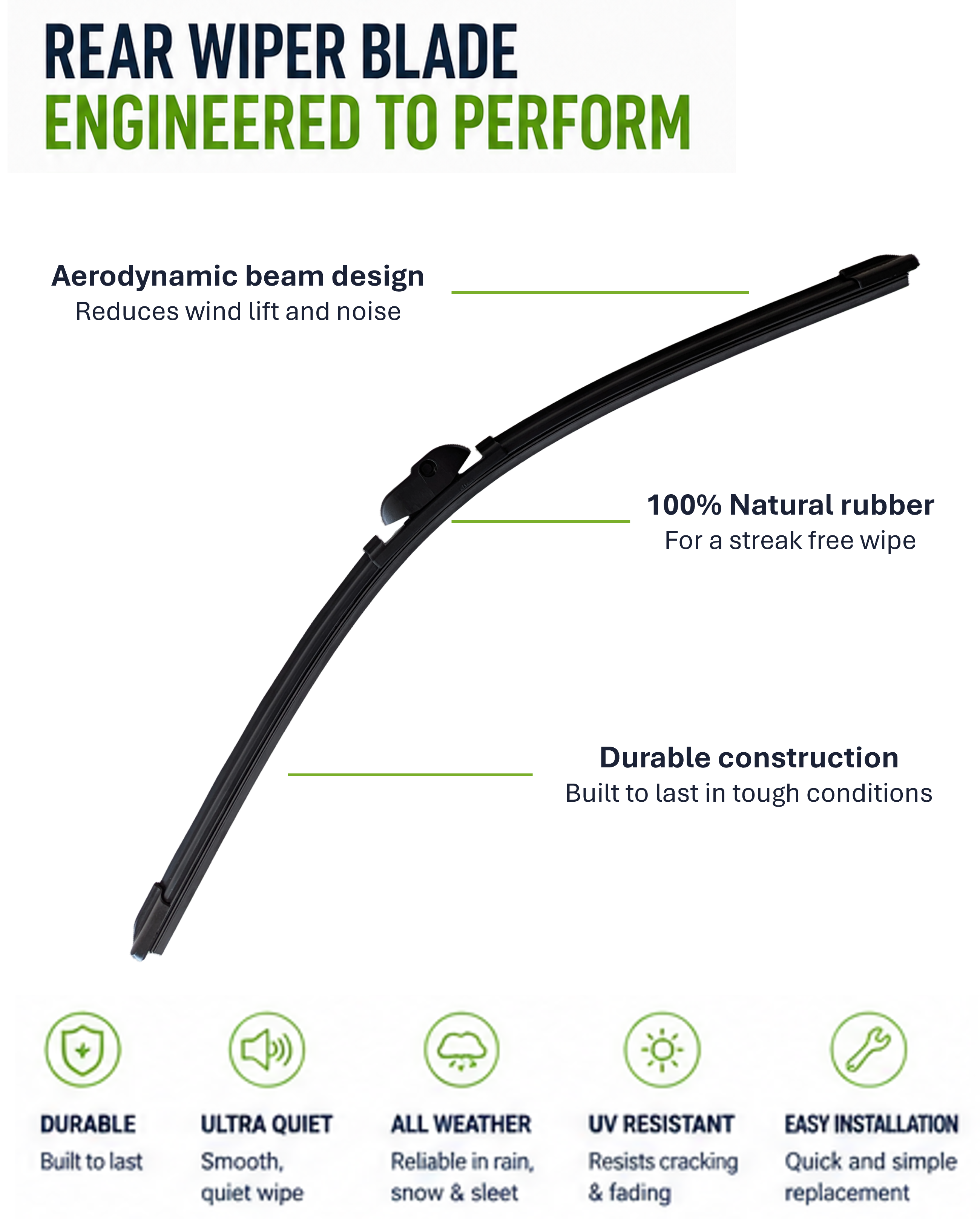 Rover 100 Hatchback Rear Wiper Blade (05.1990 - 12.1998)