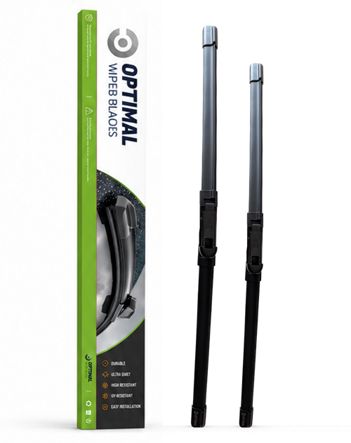 Front wiper blade set – top view