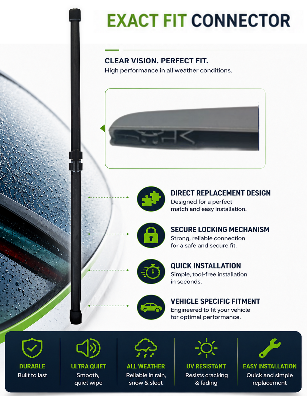 Mercedes Class CLA (C118) Coupe Rear Wiper Blade (03.2019 onwards)