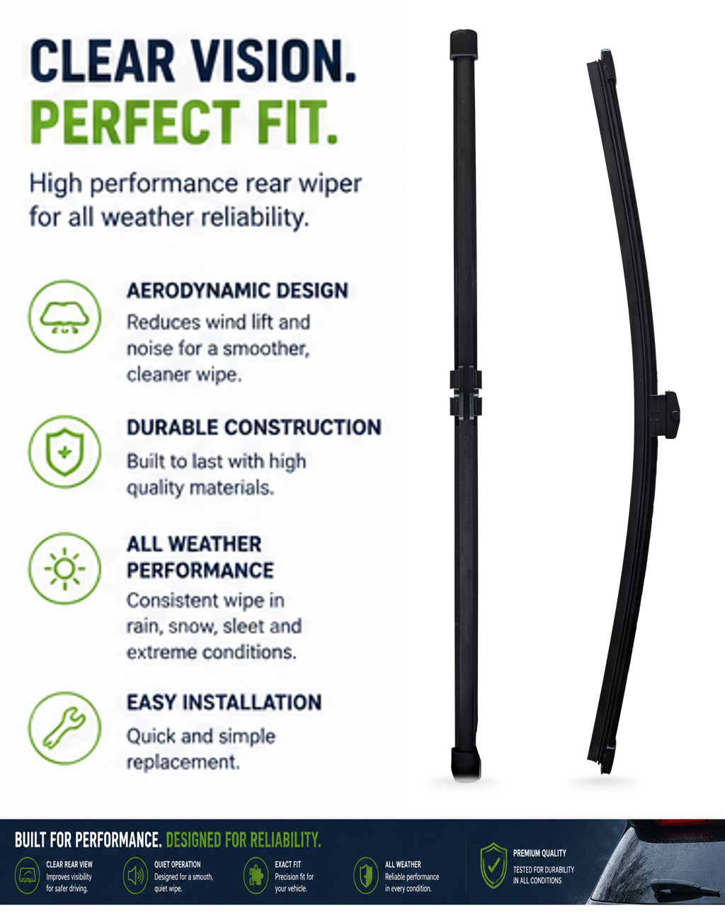 Mercedes Class CLA (C118) Coupe Rear Wiper Blade (03.2019 onwards)