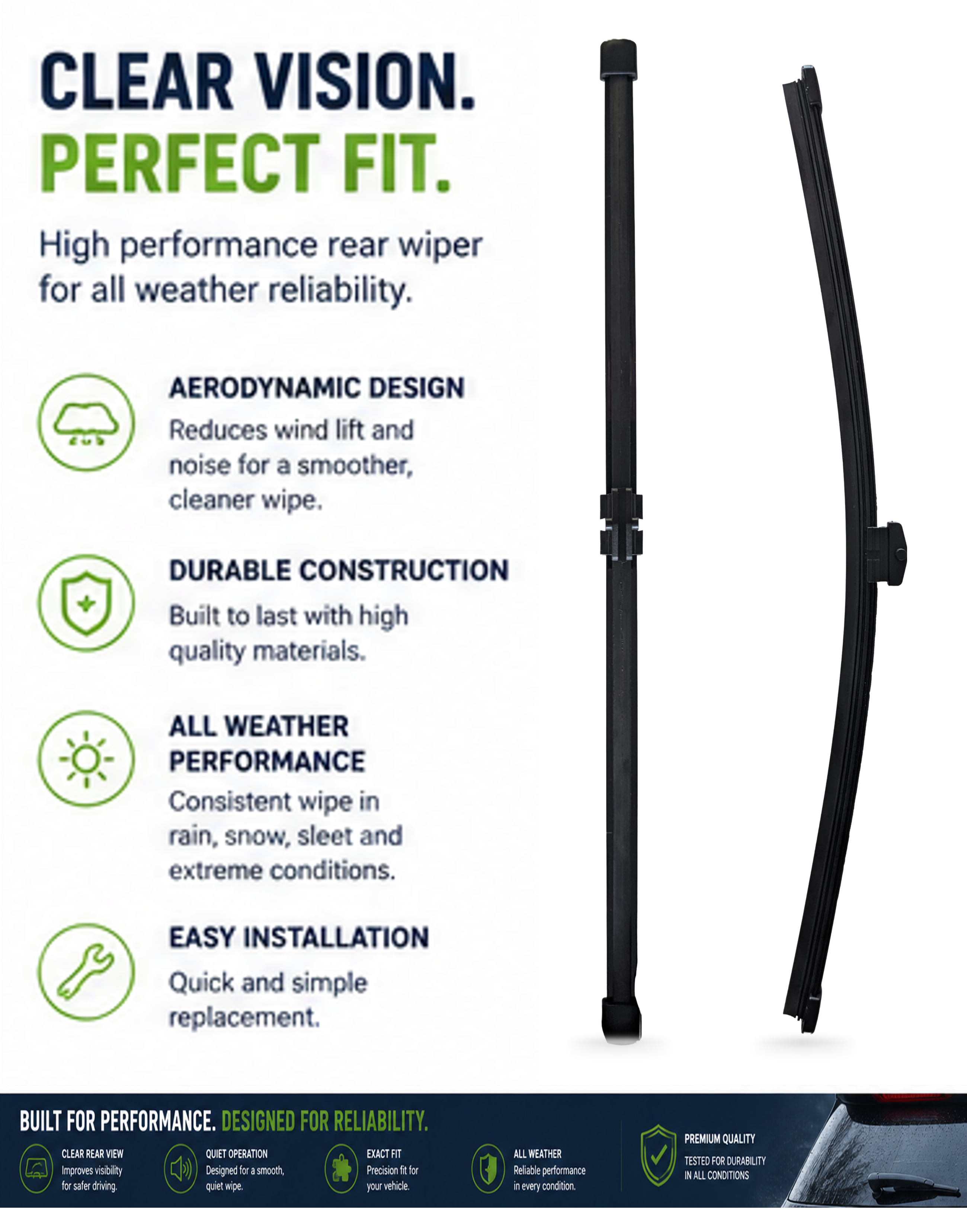 Mercedes Class CLA (C118) Coupe Rear Wiper Blade (03.2019 onwards)