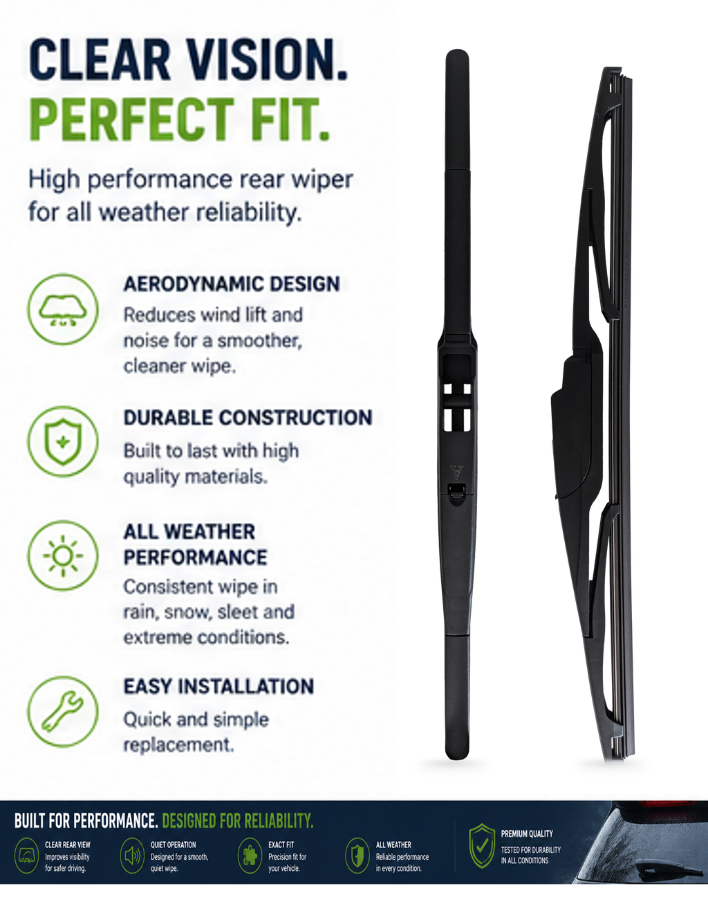 Toyota Previa MPV Rear Wiper Blade (02.2006 onwards)
