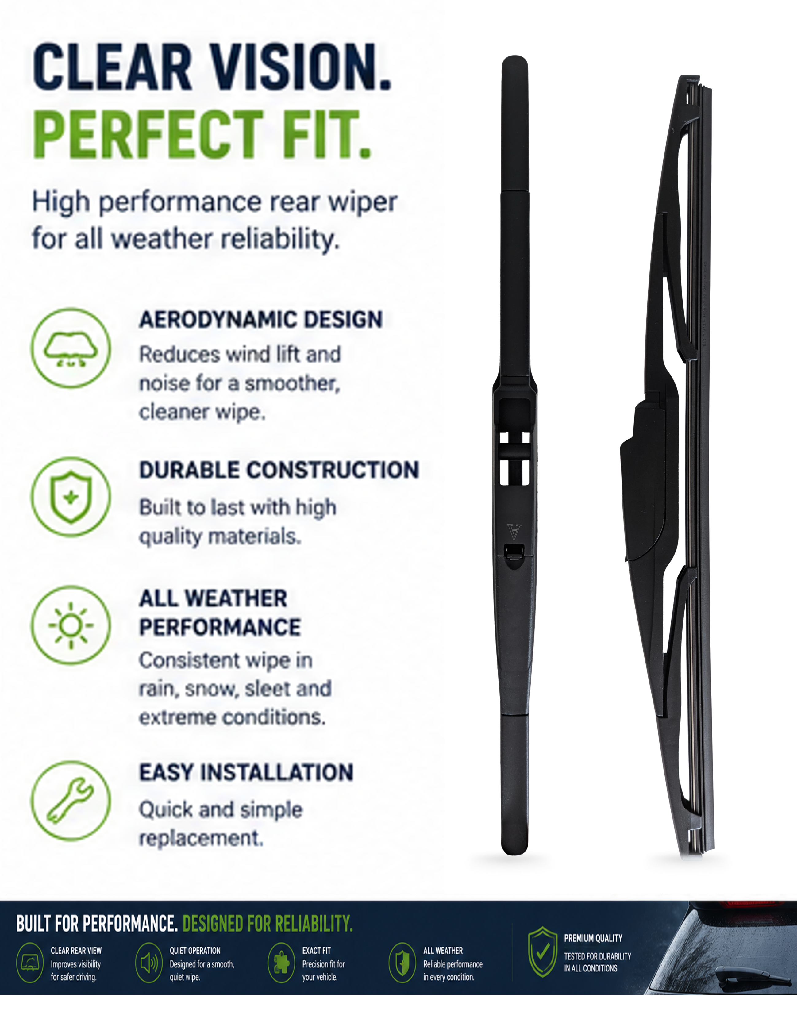 Toyota Previa MPV Rear Wiper Blade (02.2006 onwards)