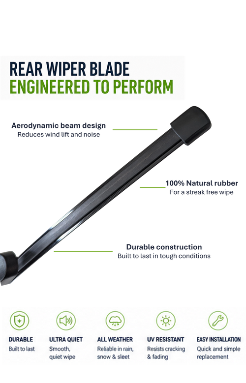 Rear wiper blade – side view