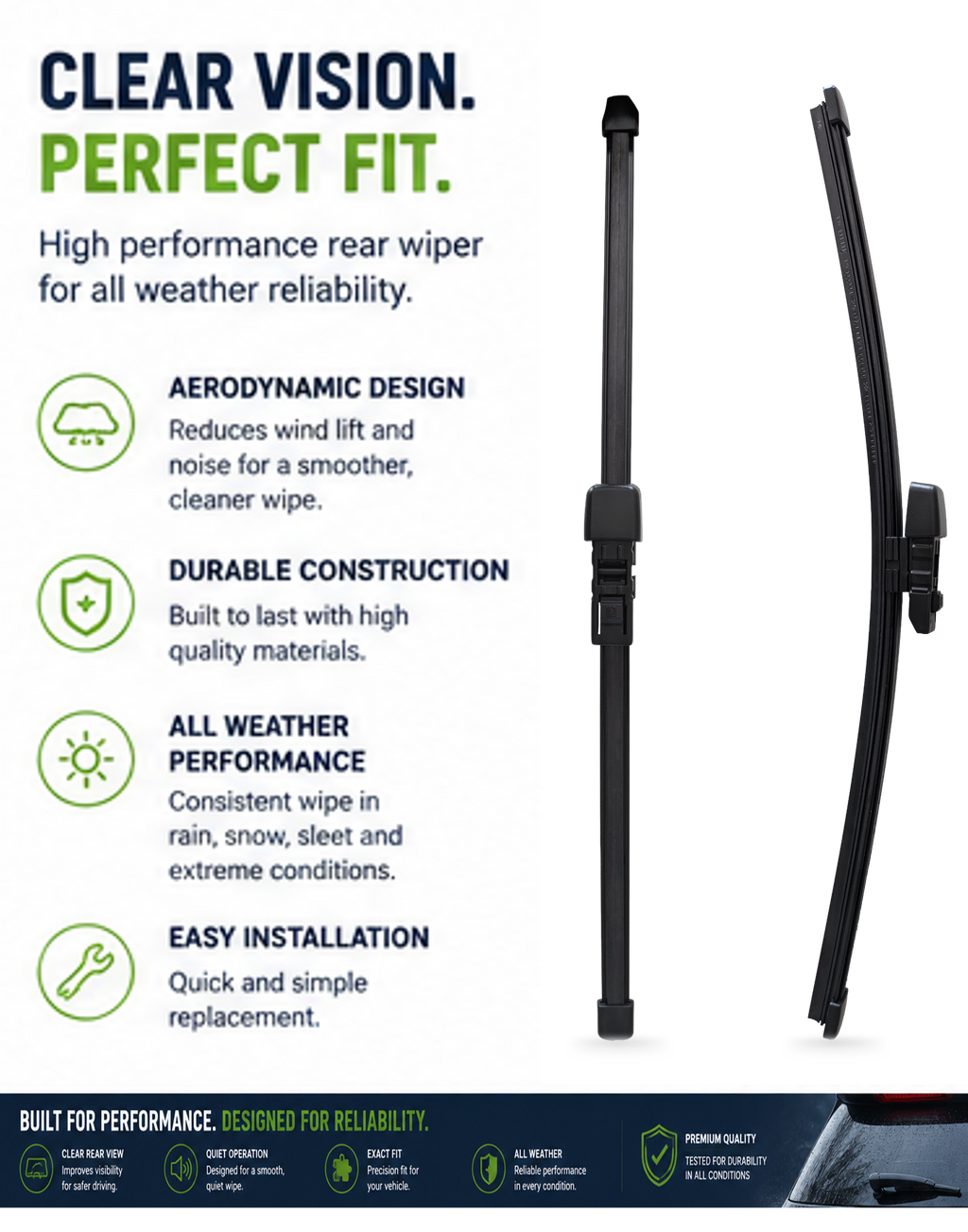 Mercedes Class GLS (X167) SUV Rear Wiper Blade (04.2019 onwards)