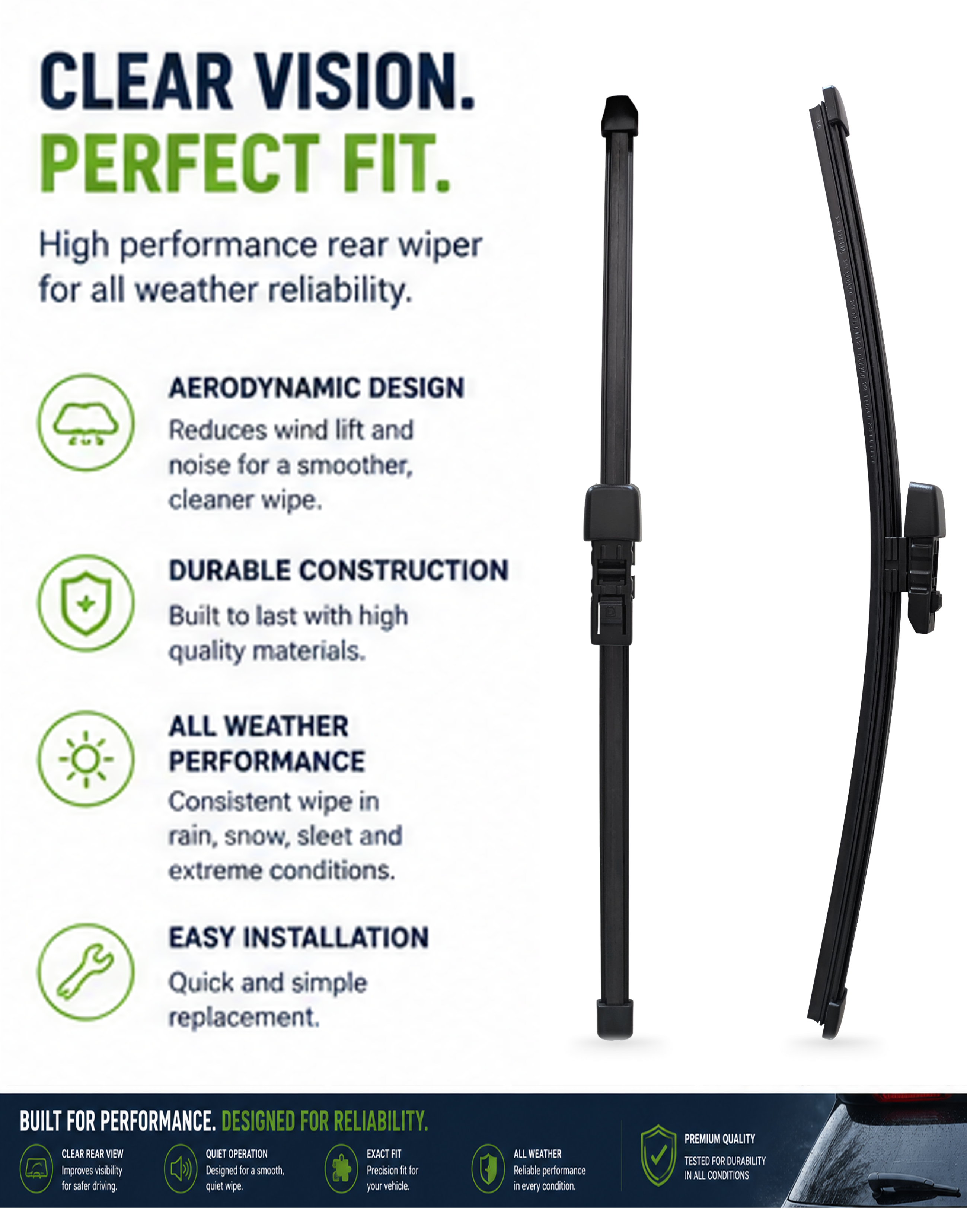 Mercedes Class GLS (X167) SUV Rear Wiper Blade (04.2019 onwards)