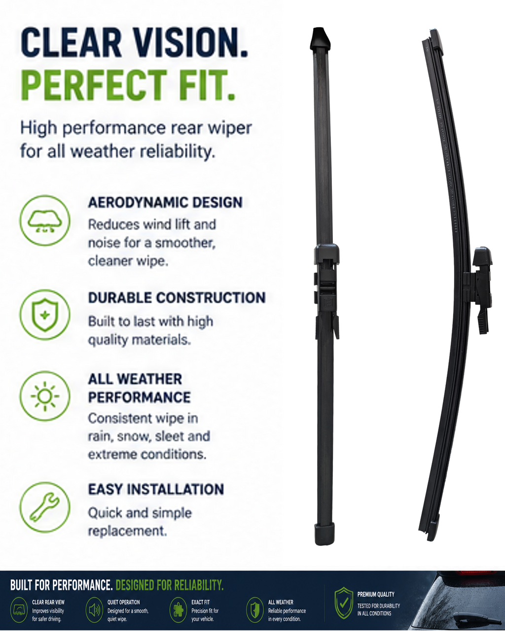 Mercedes Class GLC (W253) SUV Rear Wiper Blade (12.2018 onwards)