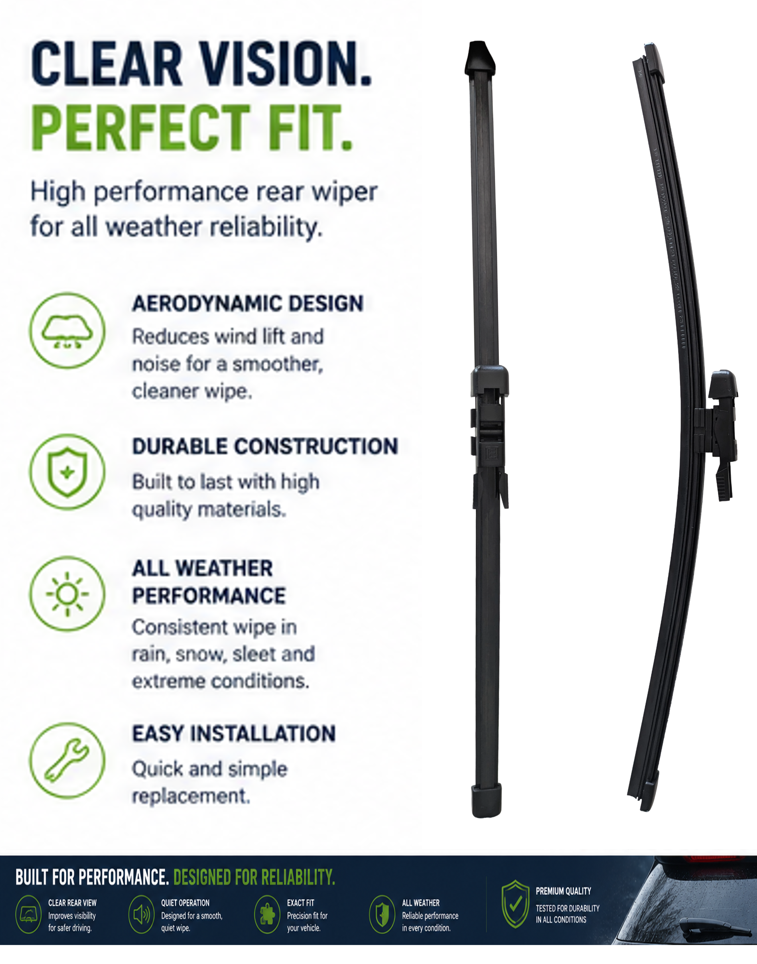 Mercedes Class GLC (W253) SUV Rear Wiper Blade (12.2018 onwards)