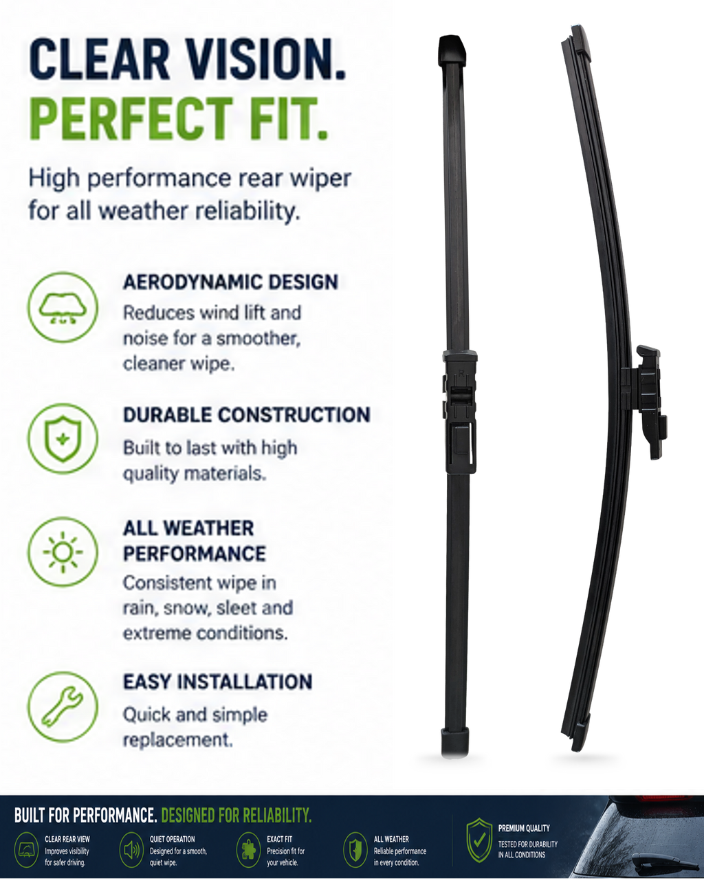 Cupra Born Hatchback Rear Wiper Blade (08.2021 Onwards)