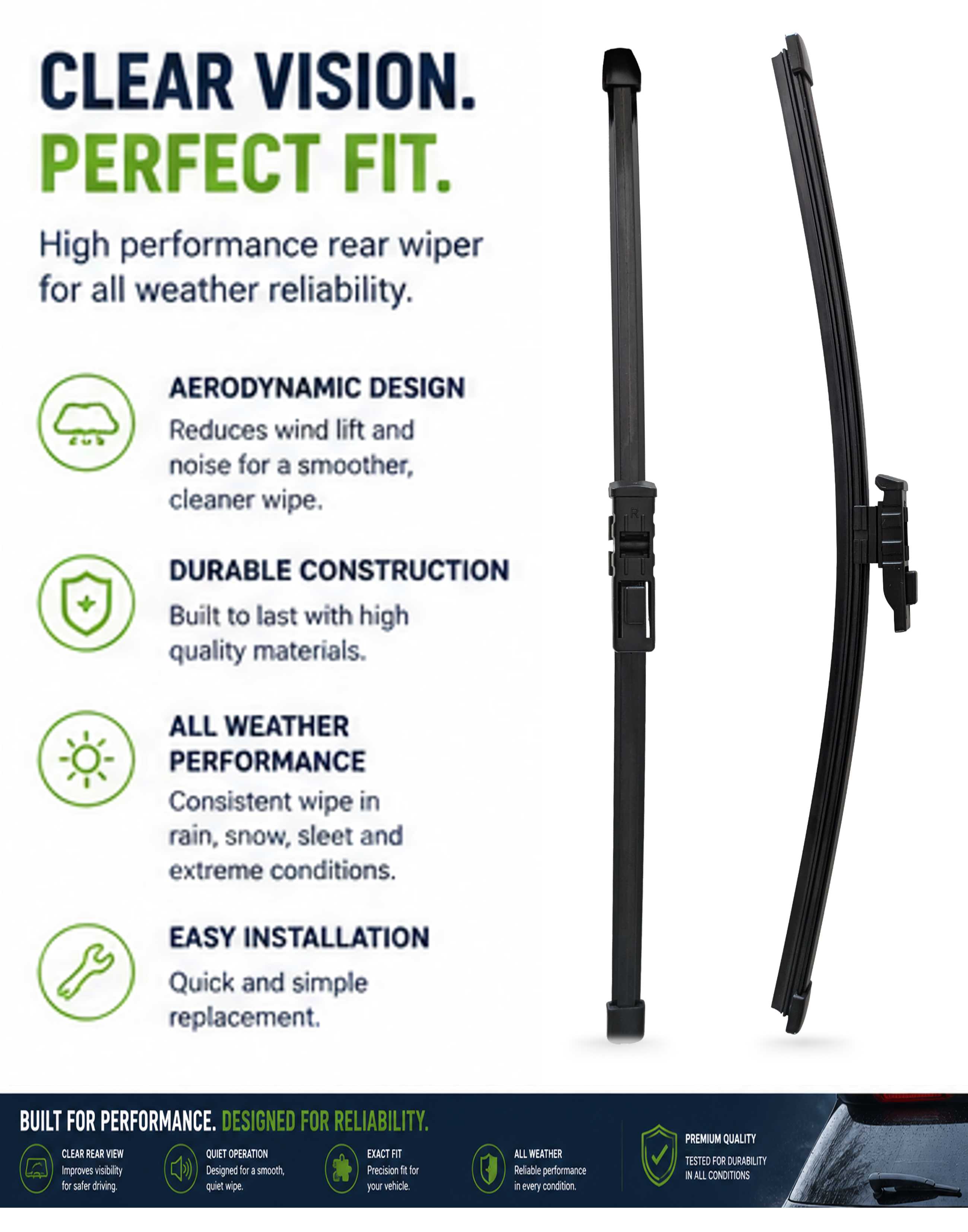 Cupra Born Hatchback Rear Wiper Blade (08.2021 Onwards)