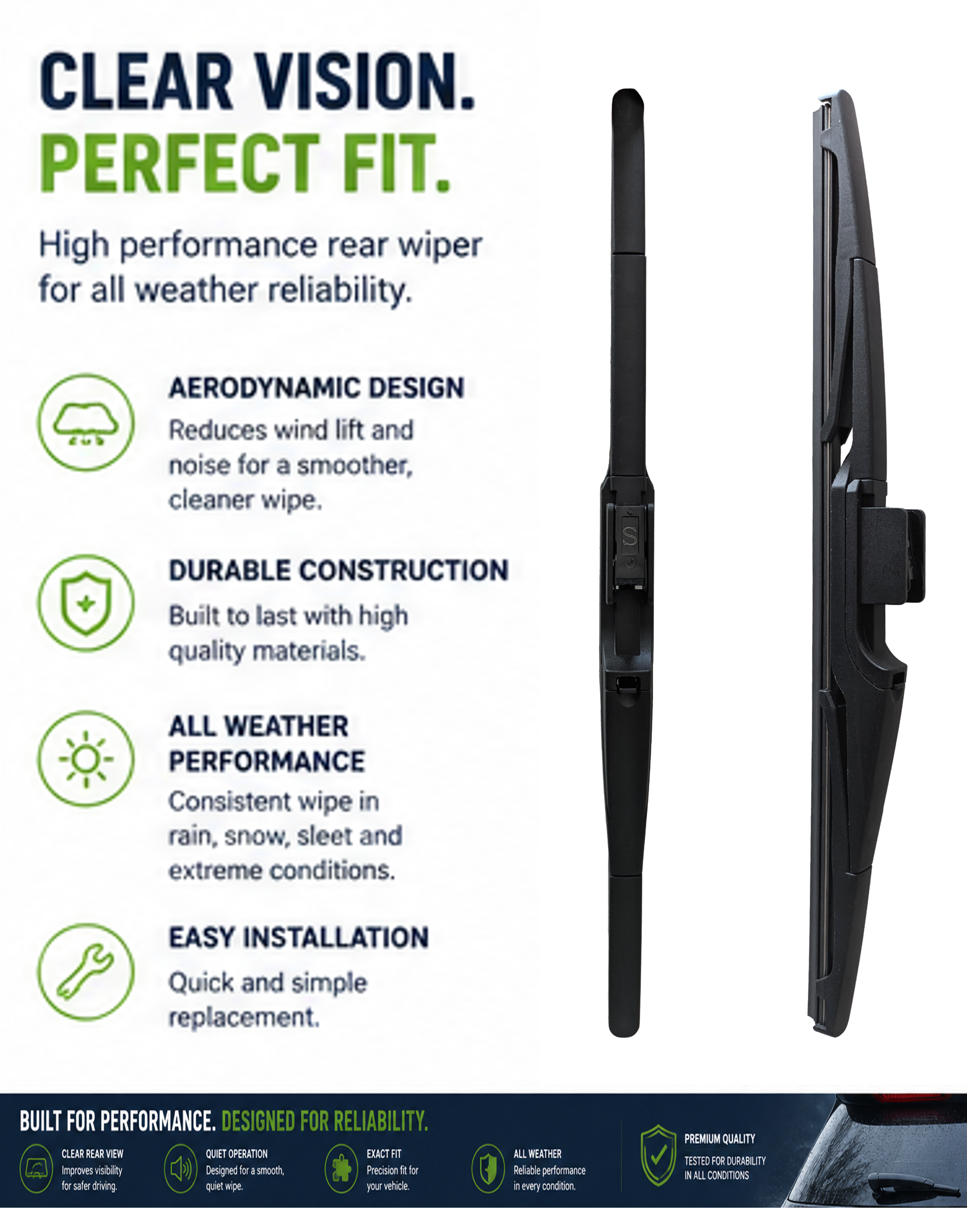 HONDA CR - V SUV Rear Wiper Blade (10.2012 Onwards)