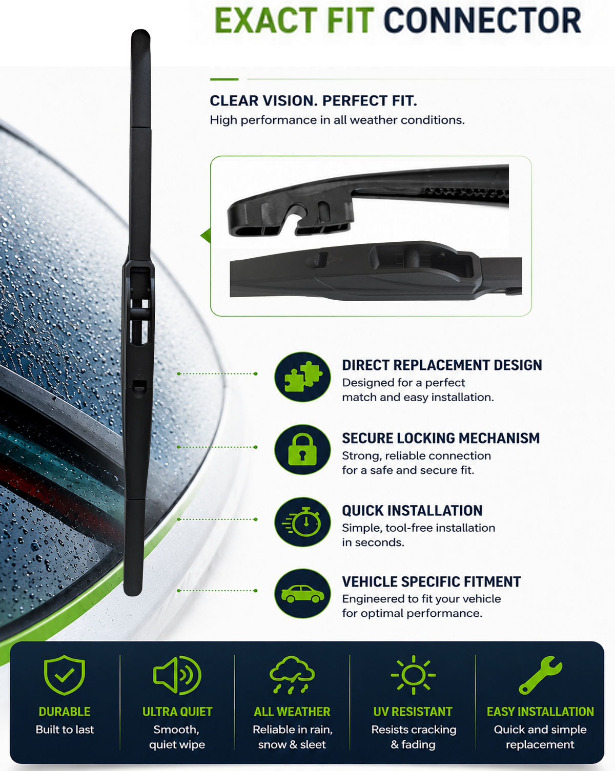 Hyundai KONA (SX2) SUV Rear Wiper Blade (04.2023 onwards) - image 3