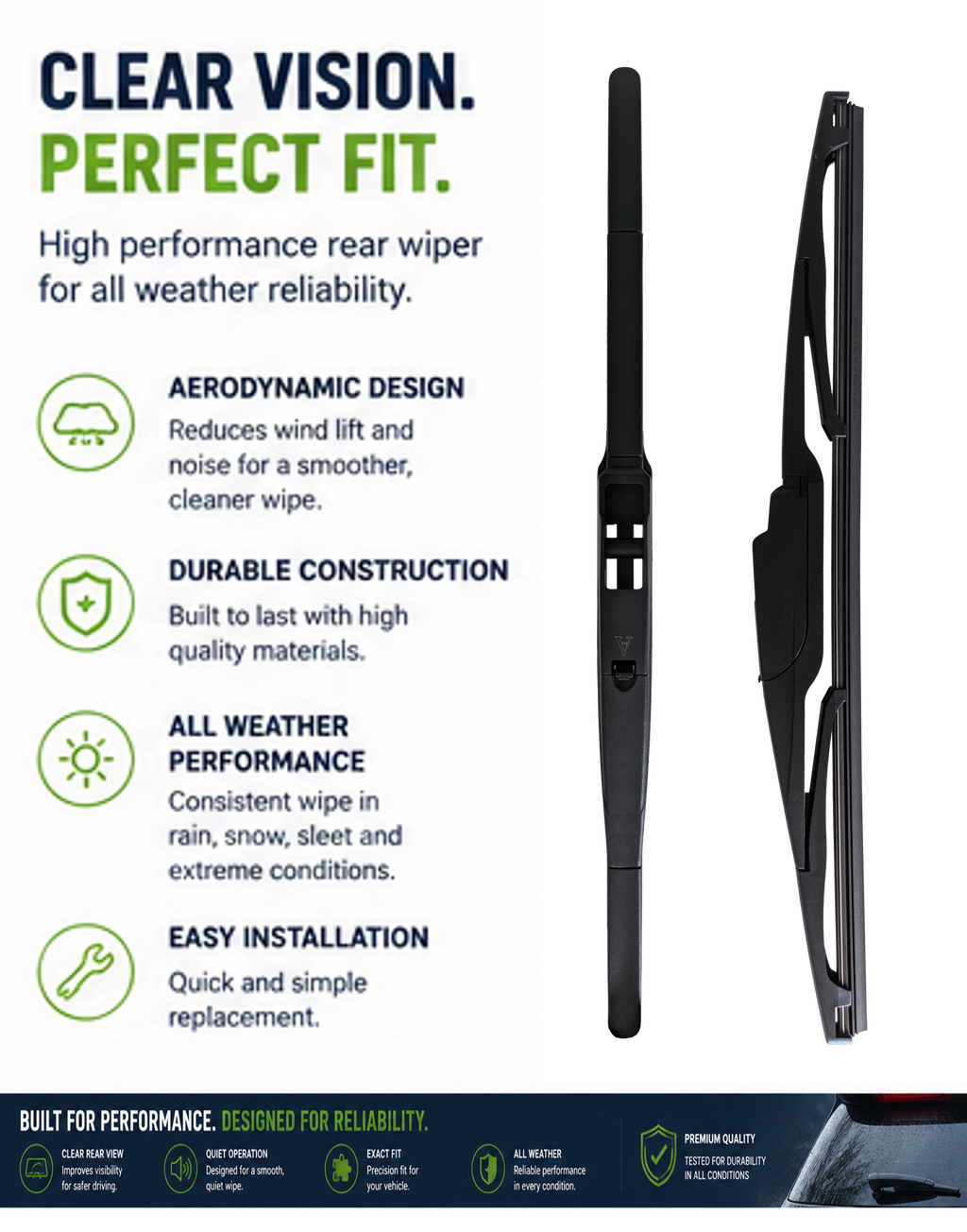 Hyundai KONA (SX2) SUV Rear Wiper Blade (04.2023 onwards) - image 4
