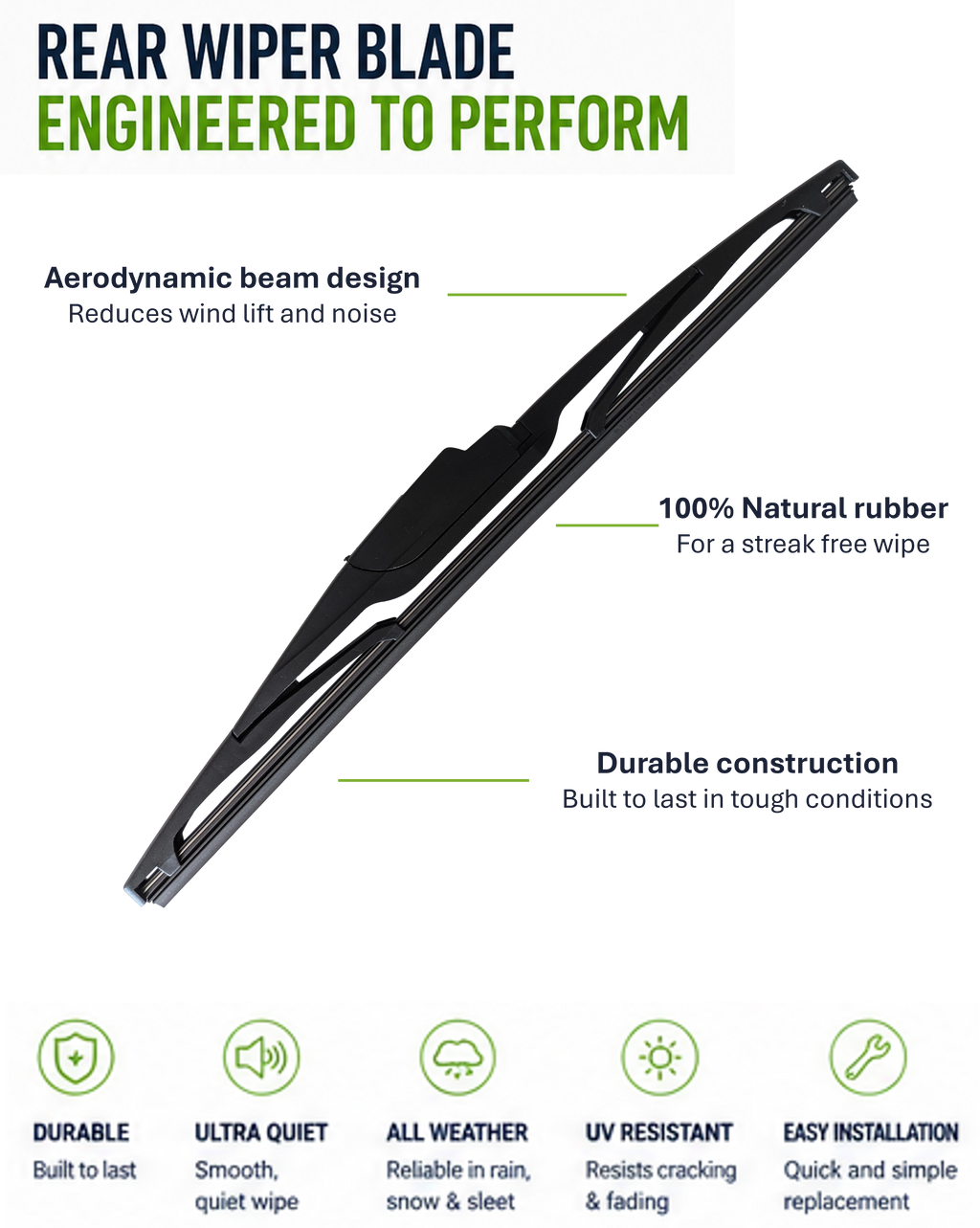 Hyundai KONA (SX2) SUV Rear Wiper Blade (04.2023 onwards) - image 2