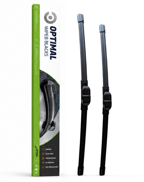 Front wiper blade set – top view
